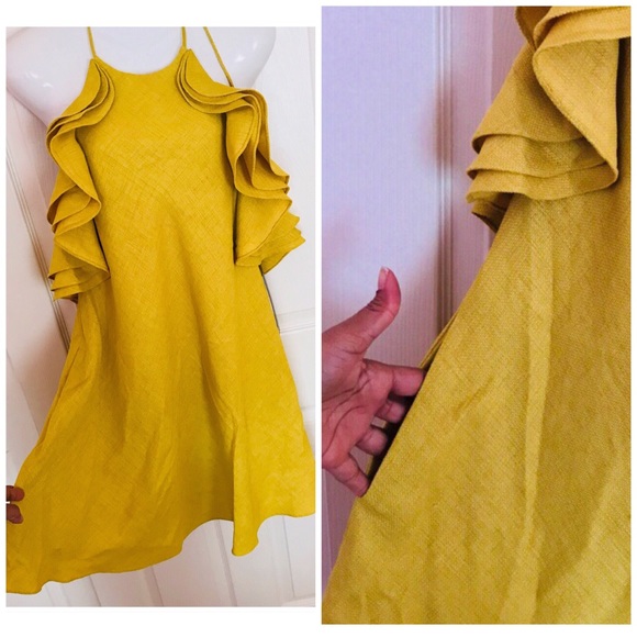 BADGLE MISCHKA WOMEN’S KIERAN RUFFLE DRESS - Picture 6 of 8